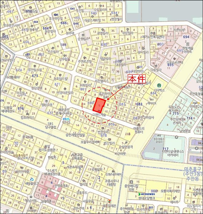 인천광역시 미추홀구 주안동 680-5 그랜드캐슬 2층201호 다세대(빌라) 경매 사진 11