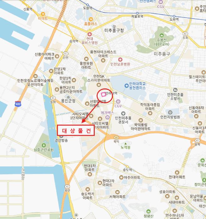 인천광역시 미추홀구 용현동 665-19 이편한세상 시티 인하대역 8층101동804호 오피스텔 경매 사진 10