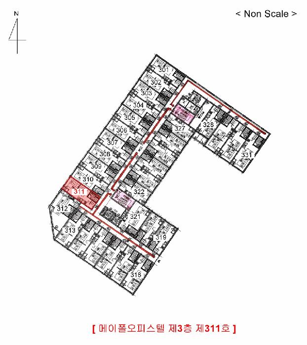 인천광역시 중구 운서동 3093-9 메이폴오피스텔 3층311호 오피스텔 경매 사진 9
