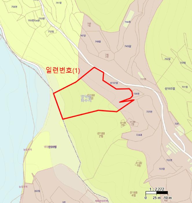 경상북도 영덕군 영덕읍 화수리 산188-1 임야 경매 사진 6