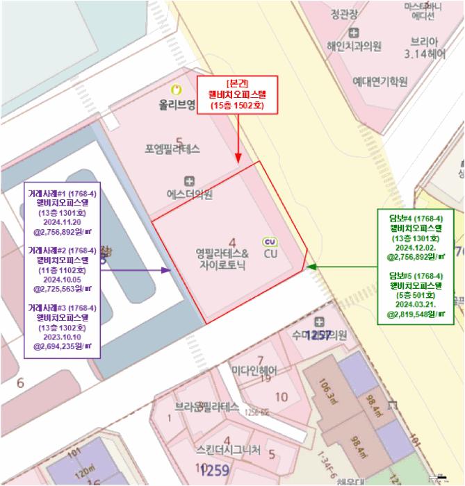 부산광역시 해운대구 중동 1768-4 웰비치오피스텔 15층1502호 오피스텔 경매 사진 7