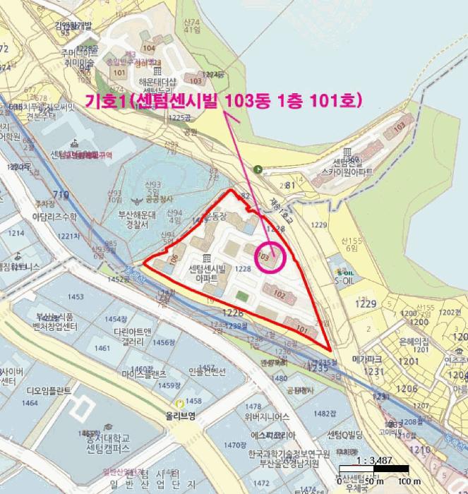 부산광역시 해운대구 해운대로 284, 103동 1층101호 (우동,센텀센시빌)구) 부산광역시 해운대구 우동 1228 아파트 경매 사진 17