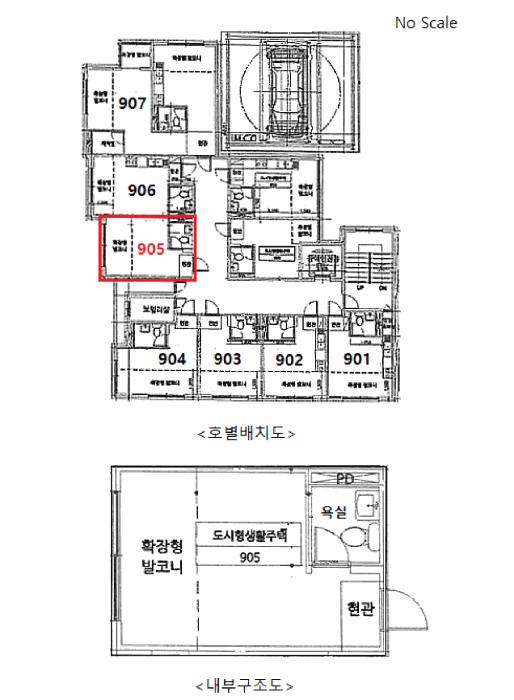 서울특별시 중랑구 상봉동 116-17 로젠하임 9층 905호 다세대(빌라) 경매 사진 6