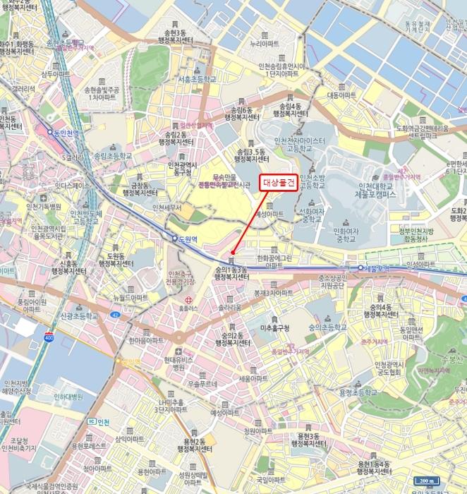 인천광역시 미추홀구 석정로102번길 9-11, 2층 203호 (숭의동,더원씨티)구) 인천광역시 미추홀구 숭의동 82-3 오피스텔 경매 사진 11