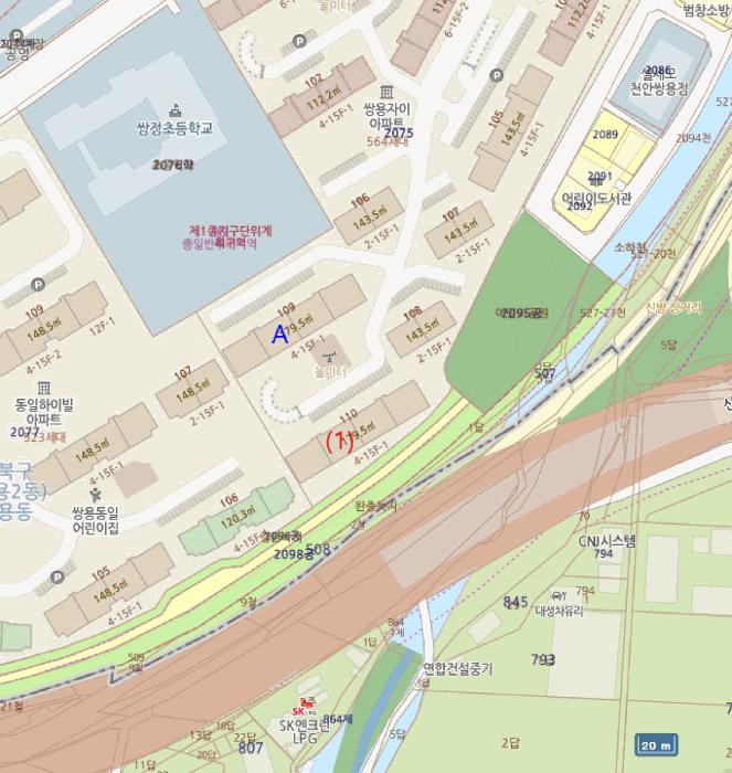 충청남도 천안시 서북구 쌍용동 2075 쌍용자이아파트 110동 1층 103호 아파트 경매 사진 18