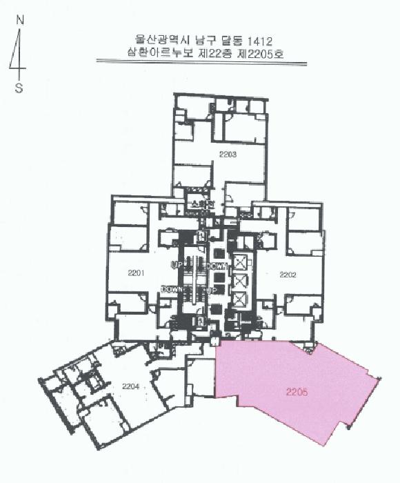 울산광역시 남구 달동 1412 삼환아르누보 22층2205호 아파트 경매 사진 10