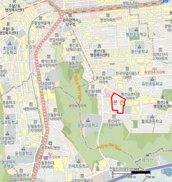 광주광역시 남구 봉선동 490-1 금호타운 208동 17층1703호 아파트 경매 사진 8