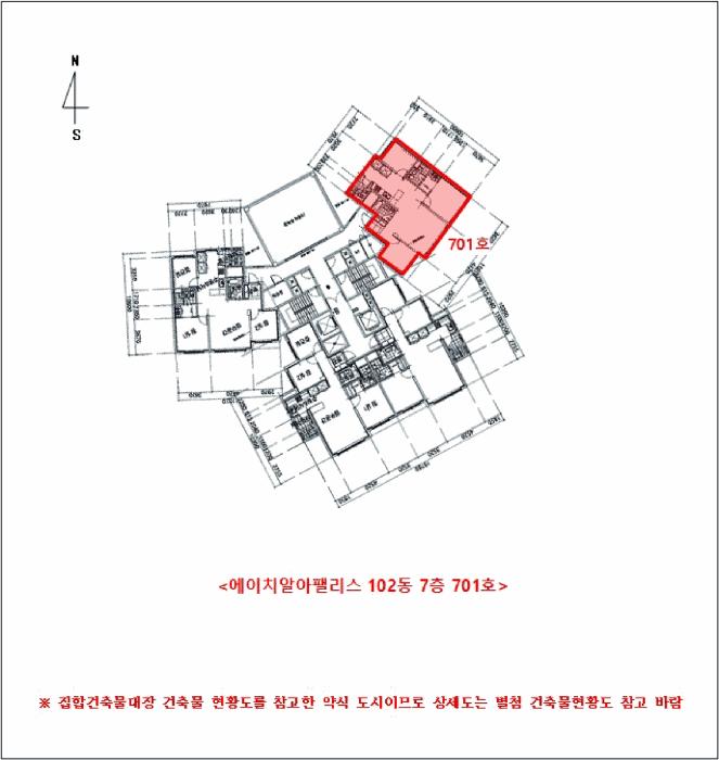 광주광역시 남구 봉선동 1095 에이치알아팰리스 102동 7층701호 오피스텔 경매 사진 9