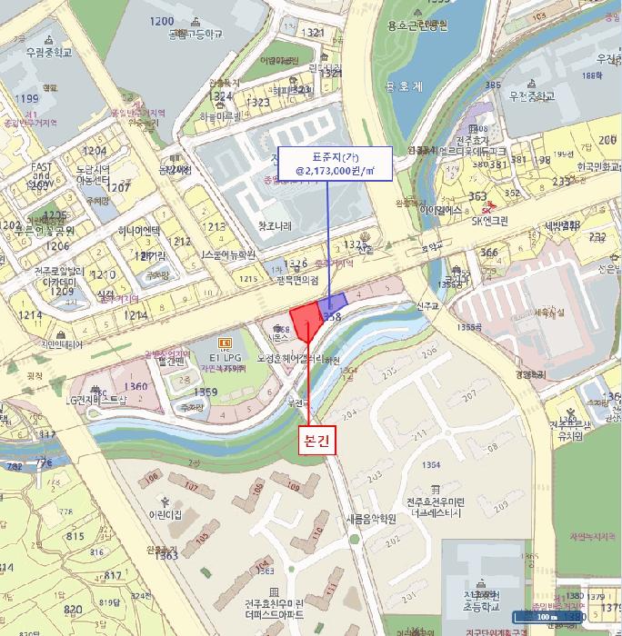 전북특별자치도 전주시 완산구 효자동2가 1358-2 대지 경매 사진 16
