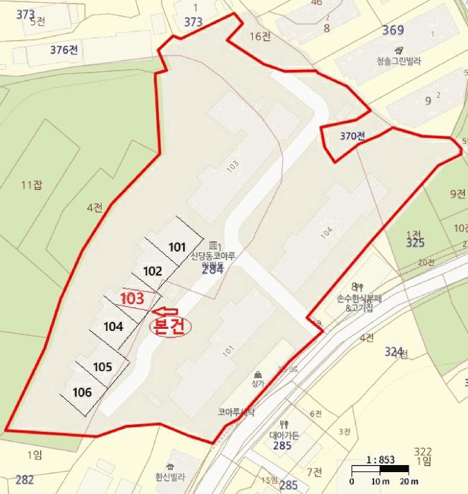 충청남도 천안시 서북구 신당동 284-1 신당코아루아파트 102동 1층103호 아파트 경매 사진 24