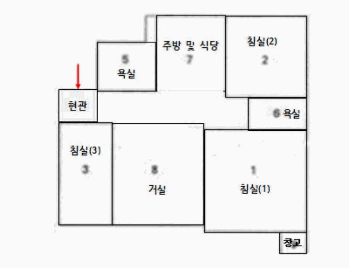 충청남도 천안시 서북구 백석동 191-3 현대아파트 103동 11층1102호 아파트 경매 사진 7