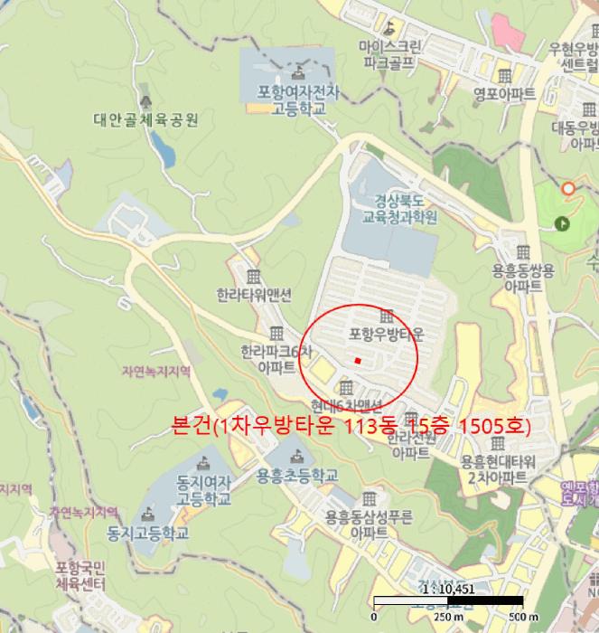 경상북도 포항시 북구 용흥동 366 1차우방타운 113동 15층 1505호 아파트 경매 사진 9
