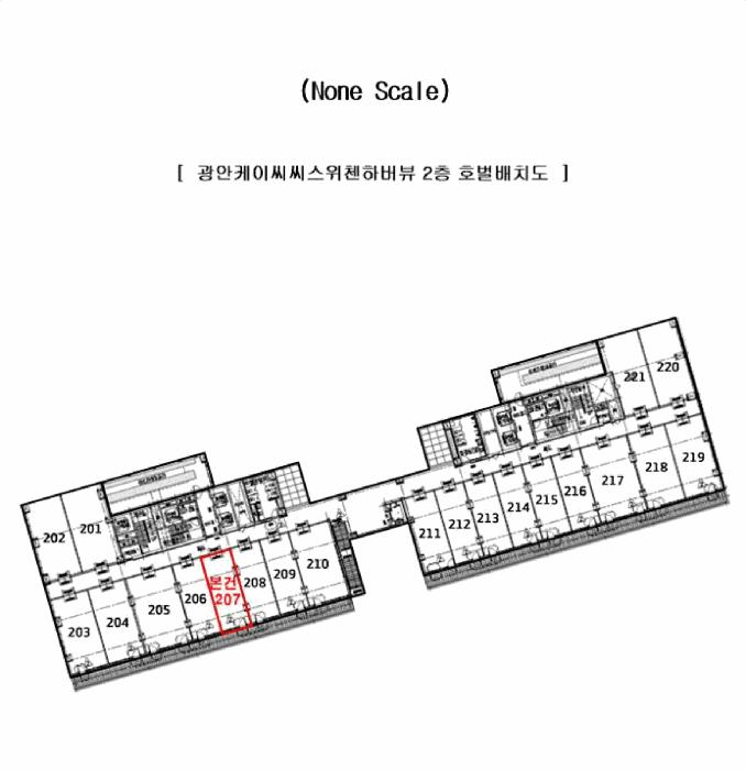 부산광역시 수영구 민락동 181-79 광안케이씨씨스위첸하버뷰 2층207호 근린상가 경매 사진 10
