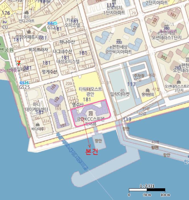 부산광역시 수영구 민락동 181-79 광안케이씨씨스위첸하버뷰 2층207호 근린상가 경매 사진 11