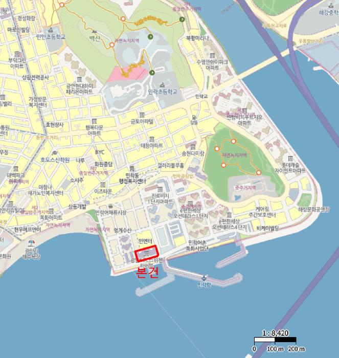 부산광역시 수영구 민락동 181-79 광안케이씨씨스위첸하버뷰 2층207호 근린상가 경매 사진 12