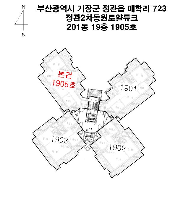 부산광역시 기장군 정관읍 매학리 723 정관2차동원로얄듀크 201동 19층1905호 아파트 경매 사진 11