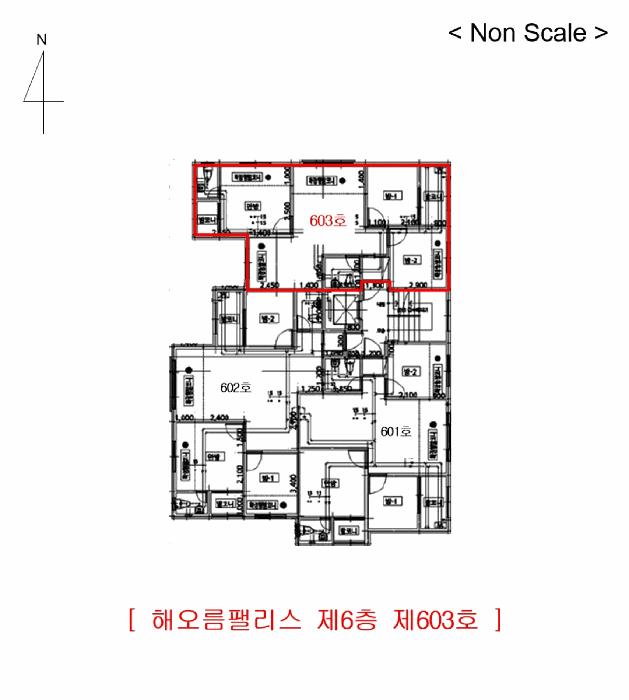 인천광역시 부평구 삼산동 86-1 해오름팰리스 6층603호 다세대(빌라) 경매 사진 7