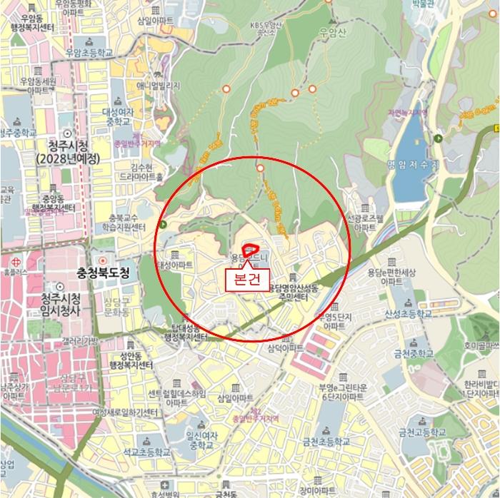 충청북도 청주시 상당구 용담로105번길 70, 101동 11층 1105호 (용담동,모드니아파트)구) 충청북도 청주시 상당구 용담동 190-1 아파트 경매 사진 7