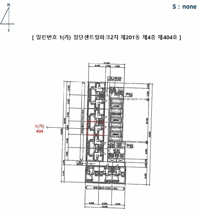 광주광역시 광산구 쌍암동 676-3 첨단센트럴파크2차 201동 4층404호 오피스텔 경매 사진 9