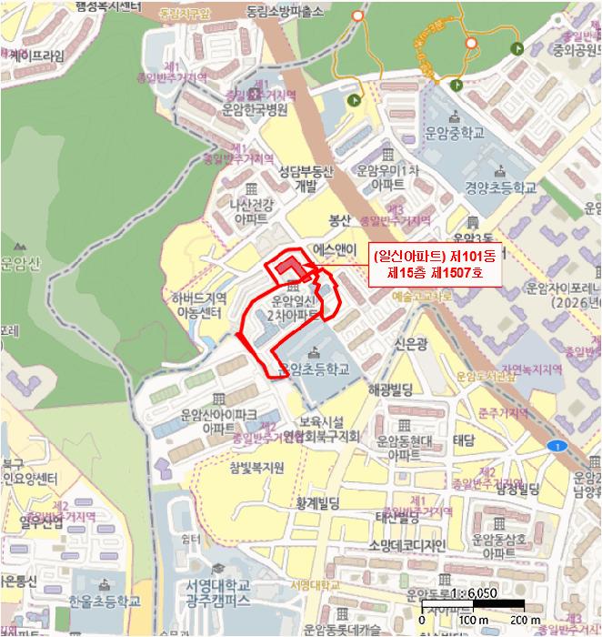 광주광역시 북구 운암동 1038-1 제101동 제15층 제1507호 아파트 경매 사진 9