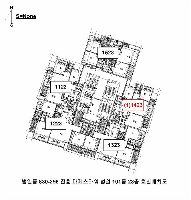 부산광역시 동구 범일동 830-296 진흥마제스타워범일 101동 23층1423호 아파트 경매 사진 8