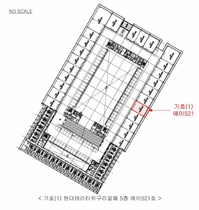 경기도 구리시 갈매동 552-17 현대테라타워구리갈매 5층에이521호 아파트형공장 경매 사진 19