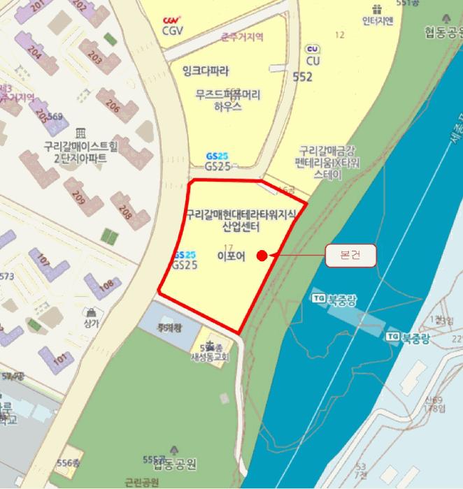 경기도 구리시 갈매동 552-17 현대테라타워구리갈매 5층에이521호 아파트형공장 경매 사진 20