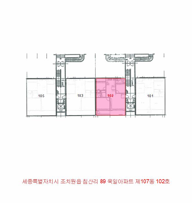 세종특별자치시 조치원읍 침산리 89 욱일아파트 107동 1층102호 아파트 경매 사진 10