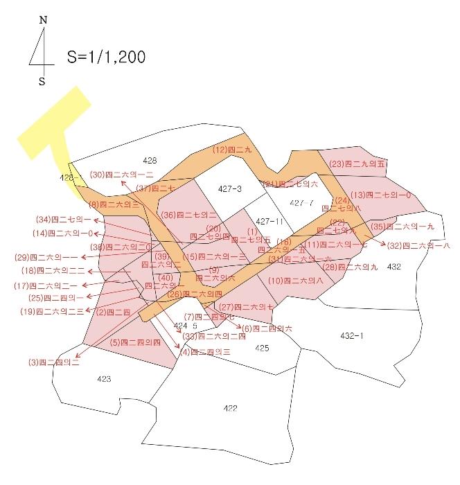 경상북도 칠곡군 북삼읍 어로리 427-5 답 경매 사진 69