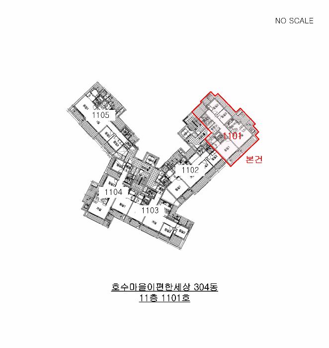 경기도 김포시 구래동 6874-6 호수마을이편한세상 304동 11층1101호 아파트 경매 사진 13