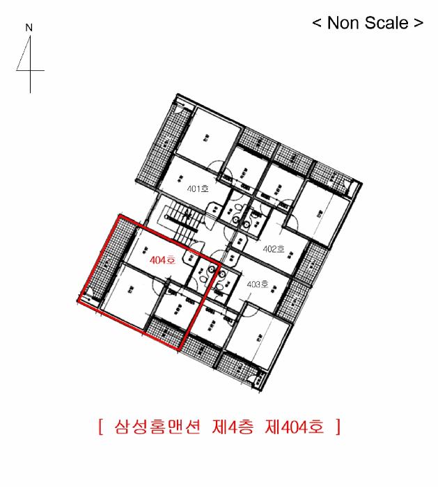 경기도 부천시 소사구 괴안동 120-24 삼성홈맨션 4층404호 다세대(빌라) 경매 사진 7