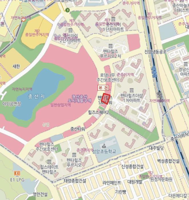 경상북도 경산시 중산동 635-1 펜타힐즈에스엠타워 5층508호 근린상가 경매 사진 8