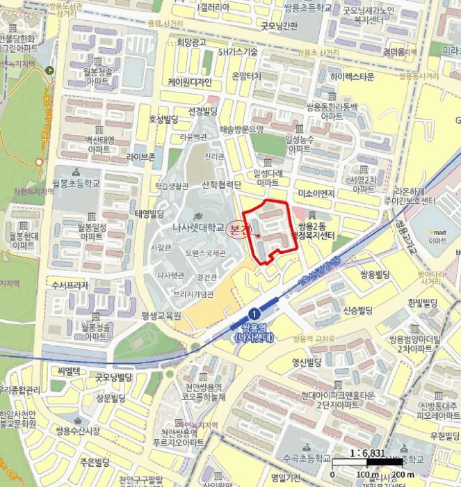 충청남도 천안시 서북구 쌍용동 1273 현대아파트 403동 3층306호 아파트 경매 사진 21