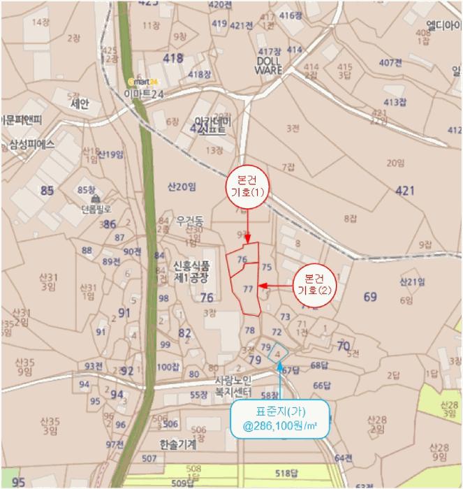 경기도 파주시 파주읍 백석리 76 대지 경매 사진 12
