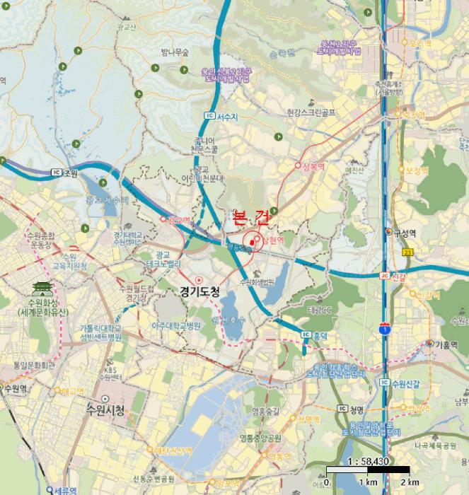 경기도 용인시 수지구 상현동 1116-4 더블유스퀘어광교 1층106호 근린상가 경매 사진 9
