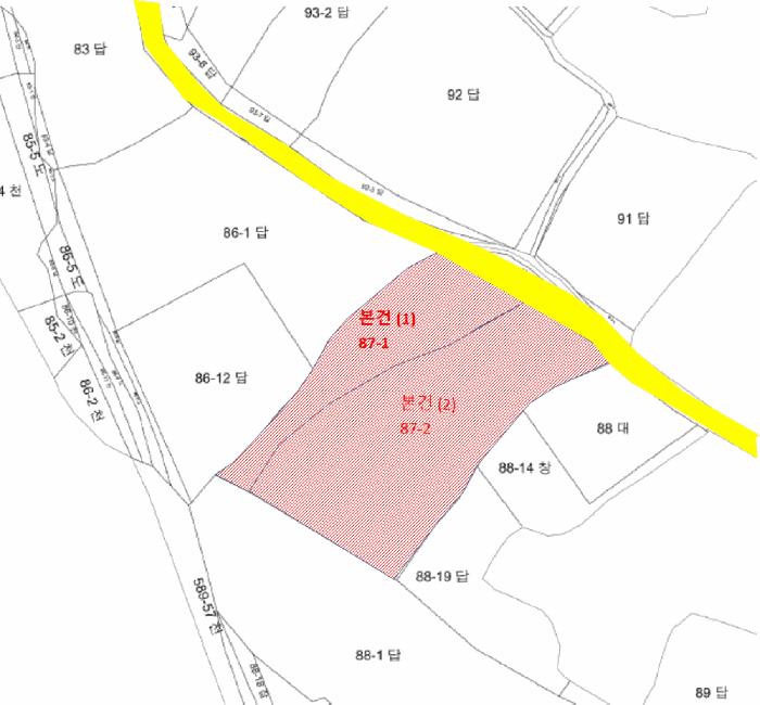 경상북도 김천시 구성면 상좌원리 87-1 답 경매 사진 13