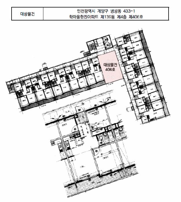 인천광역시 계양구 병방동 433-1 학마을한진아파트 139동 4층406호 아파트 경매 사진 10