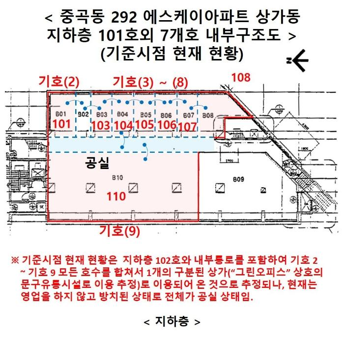 서울특별시 광진구 중곡동 292 에스케이아파트 상가동 지하층101호 근린상가 경매 사진 29