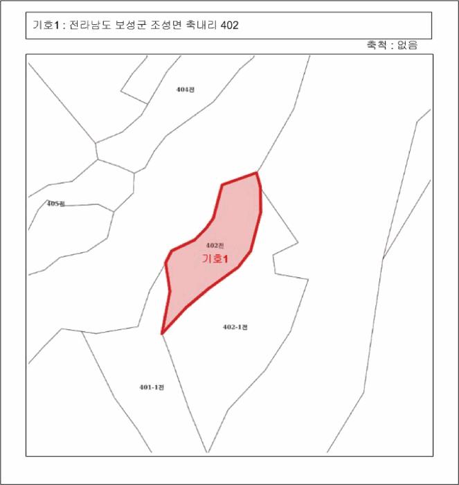 전라남도 보성군 조성면 축내리 425 대지 경매 사진 22