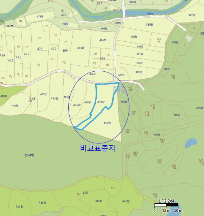 경상북도 경주시 천북면 갈곡리 671-1 답 경매 사진 4