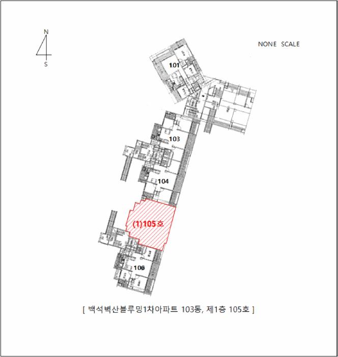 충청남도 천안시 서북구 백석동 919 백석벽산블루밍1차아파트 103동 1층105호 아파트 경매 사진 21