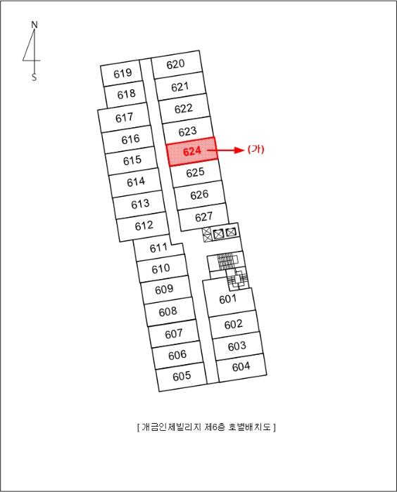 부산광역시 부산진구 엄광로 37, 6층624호 (개금동,개금인제빌리지)구) 부산광역시 부산진구 개금동 527-220 오피스텔 경매 사진 7