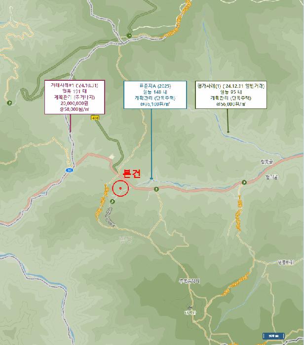 강원특별자치도 태백시 혈동 160-1 대지 경매 사진 6