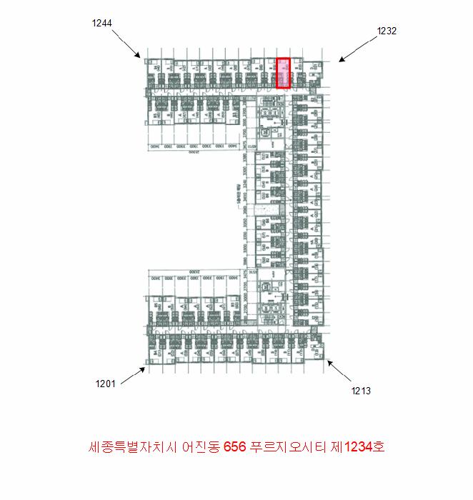 세종특별자치시 어진동 656 푸르지오시티 12층1234호 오피스텔 경매 사진 13
