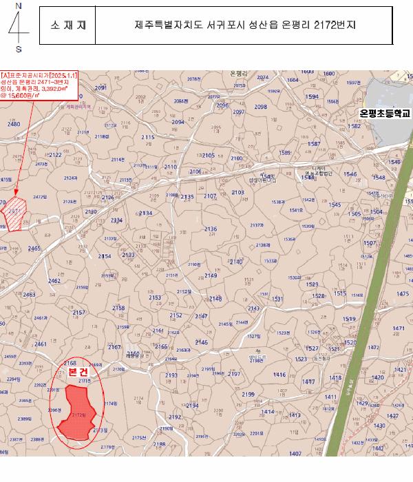 제주특별자치도 서귀포시 성산읍 온평리 2172 임야 경매 사진 10
