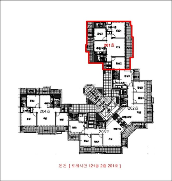 인천광역시 남동구 만수서로 55, 121동 2층201호 (만수동,포레시안)구) 인천광역시 남동구 만수동 1115-1 아파트 경매 사진 8