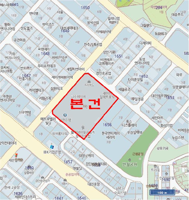 인천광역시 서구 오류동 1656-1 블루텍 10층공존-1013호 아파트형공장 경매 사진 14