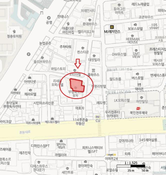 인천광역시 부평구 부평동 341-100 부평룩소르8차 5층501호 오피스텔 경매 사진 13