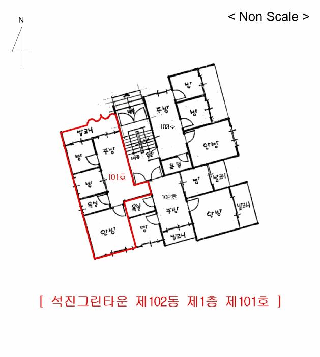 인천광역시 중구 율목동 245-27 석진그린타운 102동 1층101호 다세대(빌라) 경매 사진 7