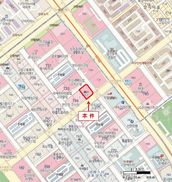경기도 고양시 일산동구 장항동 734 삼라마이다스 3 8층810호 오피스텔 경매 사진 13